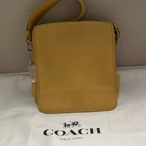 Coach Saddle Studio Flap Convertible 9335 Neutral Tan Leather Cross Body Bag